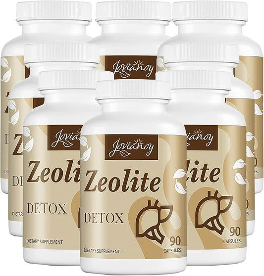 Zeolite Detox Capsules, Organic Activated Charcoal, Bentonite Clay, 1-2 µm Clinoptilolite, Maximum Absorption, Gut Liver Detox Cleanse Full Body for Women Men, 720 Capsules