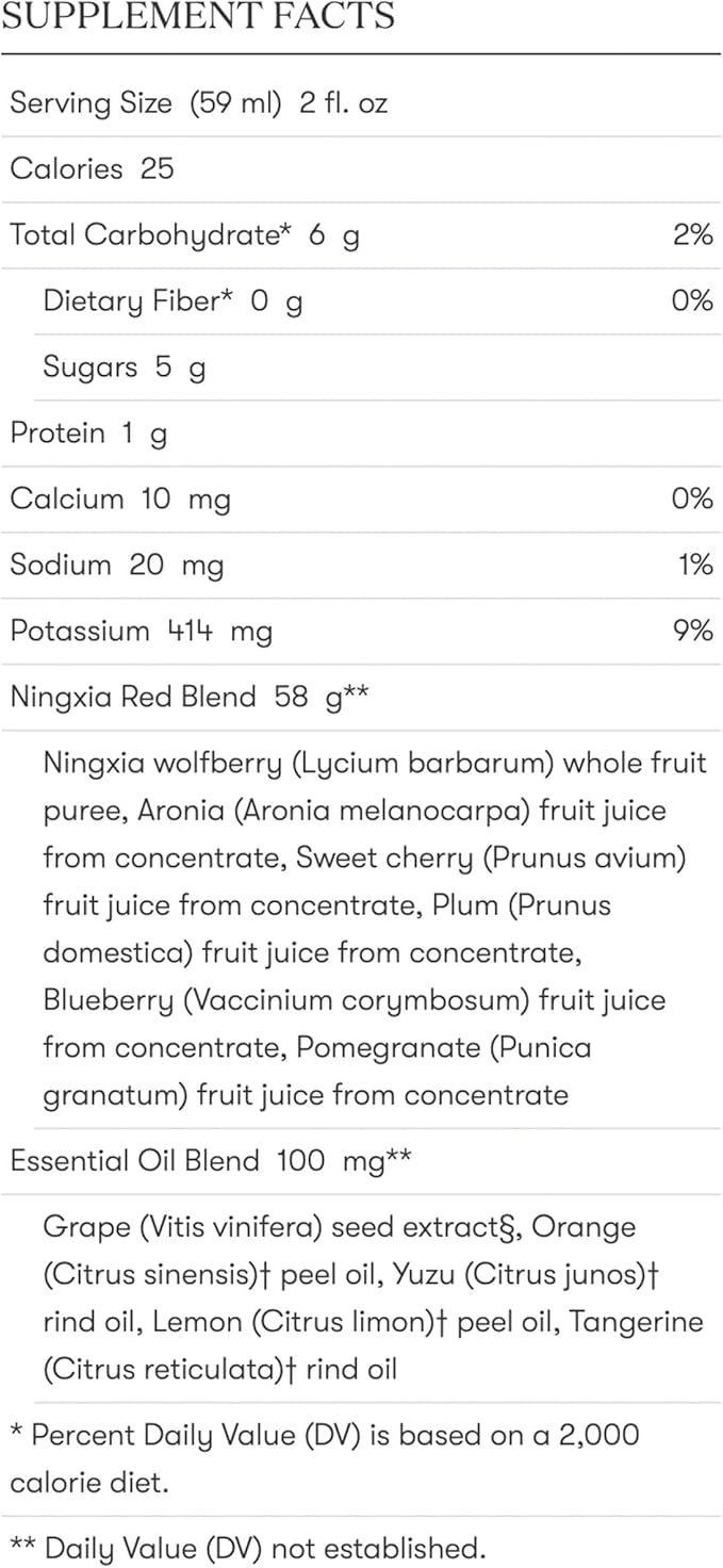 Young Living NingXia Red Antioxidant Drink | 25.35 fl oz | Superfruit Supplement with Wolfberry, Blueberry, Pomegranate, Orange, Lemon & Yuzu Essential Oils | 4 Pack