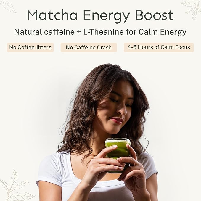 Yu Tea Organic Ceremonial Grade Matcha Powder, Instant Packets | Packed with Antioxidants, L-Theanine & Natural Caffeine | Unsweetened Grade A Japanese Matcha Powder | Single Serve Sticks, 30 Ct