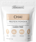 JUST INGREDIENTS Chai Protein Powder – 30-Serving Blend with 100% Grass-Fed Whey & Organic Plant Proteins – Warm Spice Flavor with Cinnamon, Ginger & Cardamom – Supports Muscle Recovery, Energy*