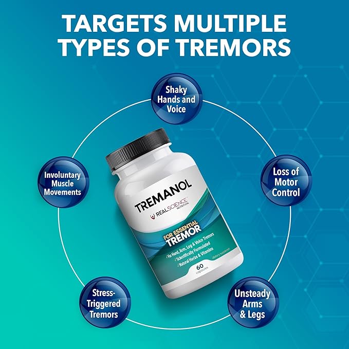 Tremanol Natural Aid Herbal Supplement – Includes Vitamin B2 & B12, Passionflower & Skullcap – 60 Caps (Pack of 3) – Made in USA
