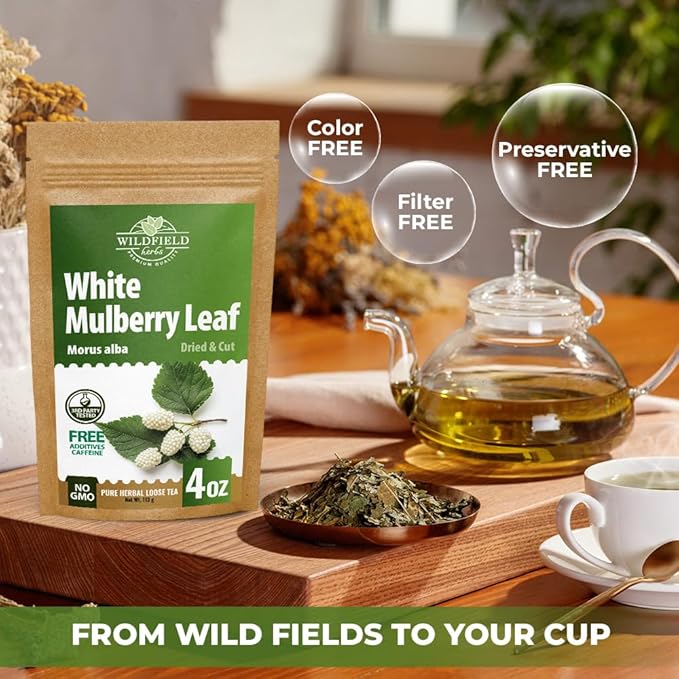 4 oz. White Mulberry Tea Mulberry Leaf Herbal Tea (Morus Alba) - 113g Herb Hoja De Morera