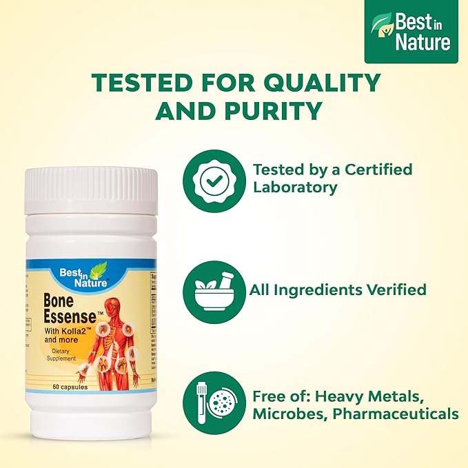 Bone Essense with Kolla2 (Type II Collagen) - Bone and Joint Health Supplement. (60 Count)