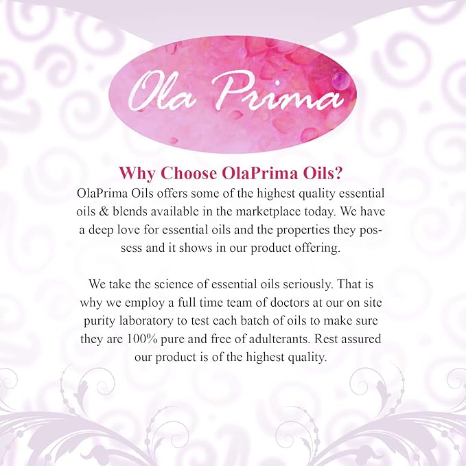 Ola Prima Patchouli Essential Oil 8 oz for Aromatherapy, Diffusers, Candle Making - (240ml)
