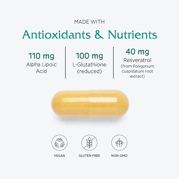 Vitanica Ovum A.M. - Egg Quality Support with Vitamin D3, Alpha Lipoic Acid & CoQ10 - Works Best with Ovum P.M. - Herbal Dietary Supplements - Pro Logo - 30 Vegan Caps