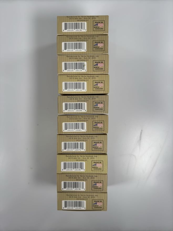 Varina Natural Goat Milk Variety Bar Soap - Gentle Cleansing for Sensitive Skin, Sweet and Vanilla - 10 Pack