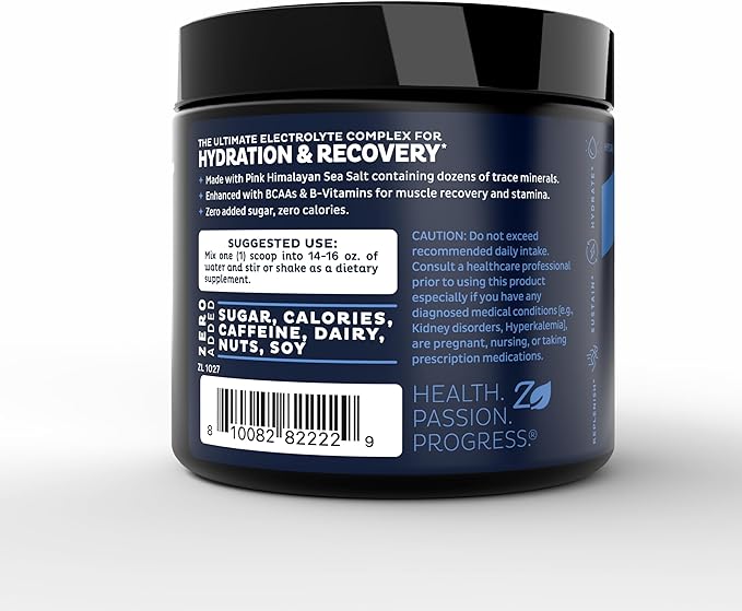 Zeal Electrolyte Powder - 90 Servings | Keto Electrolytes Powder | Zero Sugar, BCAAs, B-Vitamins | Potassium, Zinc, Magnesium | Hydration Powder Recovery Drink | Cucumber Lime