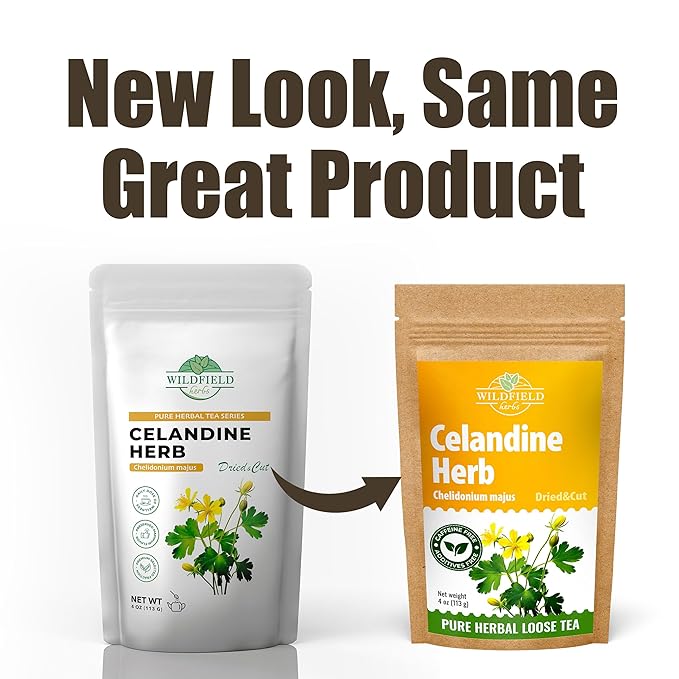 4 oz. Celandine Herb Herbal Tea (Chelidonia) - 113g Pigweed Herb Tea Celidonia Celandines