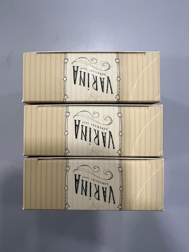 Varina Natural Cotton Candy Bar Soap - Gentle Cleansing for Sensitive Skin - 3 Pack