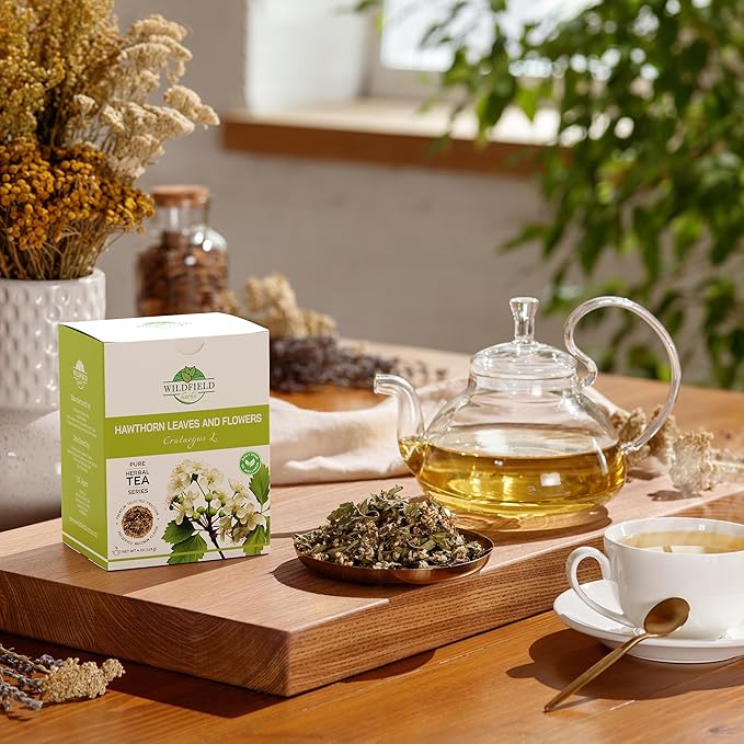 4 oz. Hawthorn Tea Hawthorne Leaf Flower Herbal Tea (Crataegus) - 113g Hawthorn Leaves & Flower Herb Espino Blanco Hojas