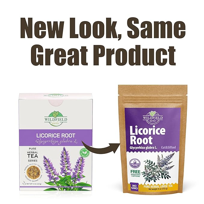 4 oz. Licorice Root Tea Liqorish Root Tea Herb (Glycyrrhiza Glabra) - 113g Bags Licorice Roots Raiz De Regaliz