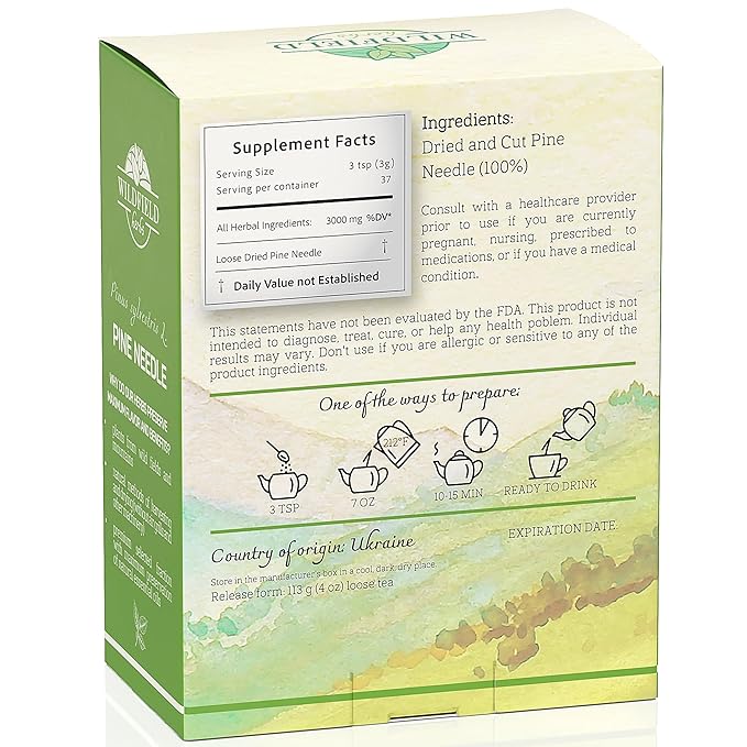 4 oz. Pine Needle Tea Dried Pine Needles Herb Tea (Pinus Koraiensis) - 113g Dried Needle Leaf Aguja De Pino