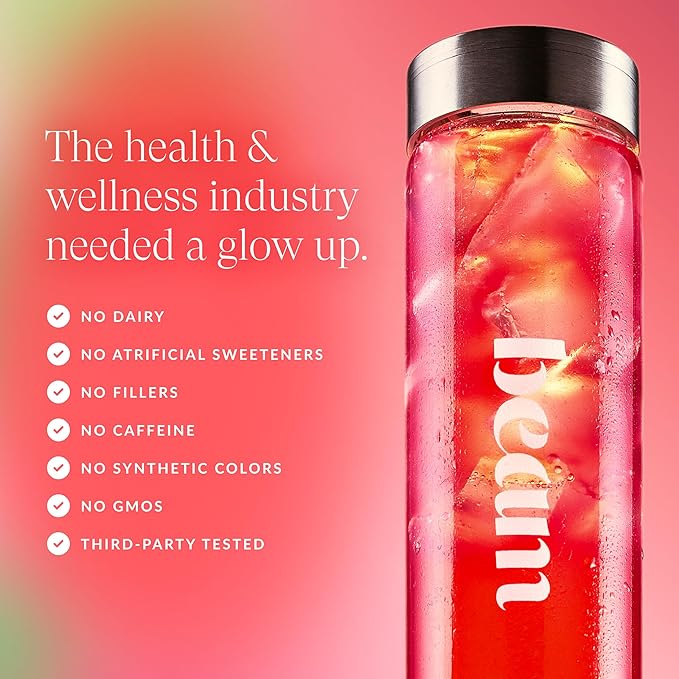 Beam Glow, Hormone Balance for Women, Cortisol Support for Women, Thyroid Support Powder with Selenium, Bromelain and Chasteberry, PMS Relief, Hair Skin & Nails, Health and Wellness Gift, 15 Servings