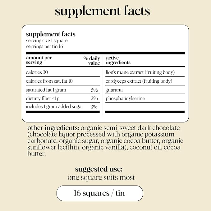 Alice Mushrooms x HBO’s The Last of Us Brainstorm | Mushroom Chocolates | Energy Bites for Focus, Clarity & Cognitive Function | Lions Mane, Cordyceps Mushrooms, Natural Caffeine | 2 Pack