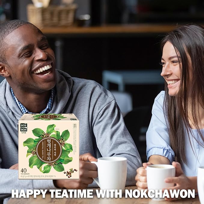 [Nokchawon] Oriental Raisin Tree Tea, Hovenia Dulcis Premium Pure Herbal Tea, Korean Tea, 40 Count Tea Bags, 1.41oz(40g)