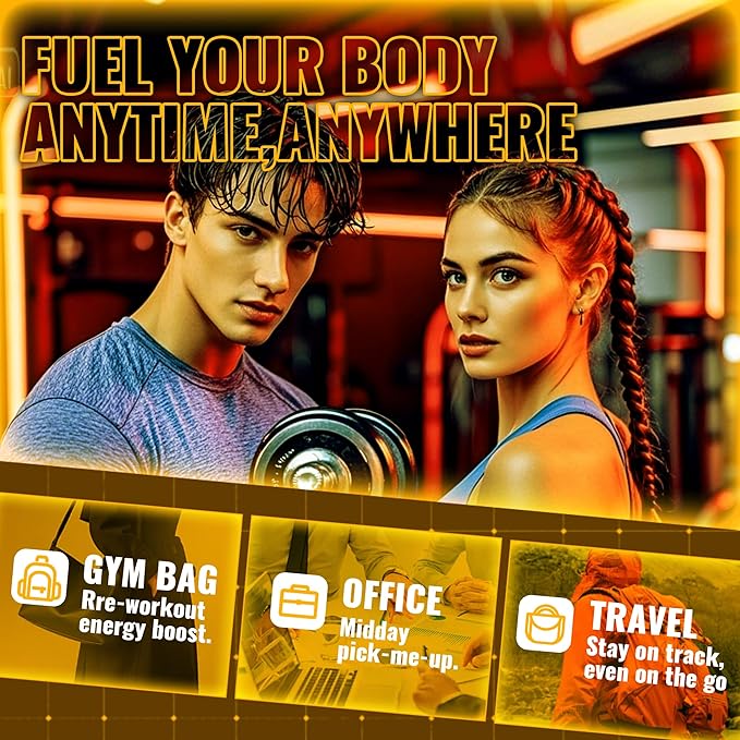 Zipvit Creatine Monohydrate Gummies (5g) – Pre-Workout Energy & Muscle Growth Support for Men & Women | Orange Electrolyte Gummies (135 Count)