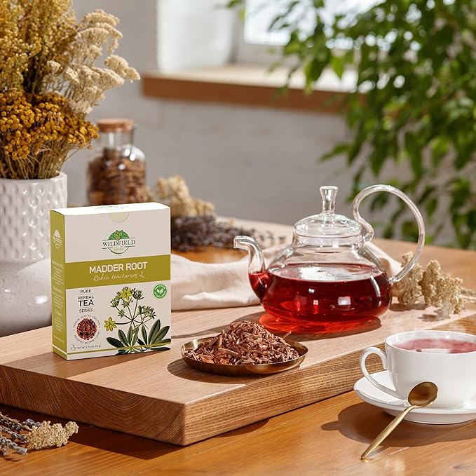 1.8 oz. Madder Root Herb Tea (Rubia Tinctorum) - 50g Dried Cut Madder Roots Herbal Tea Raíz Rubia Más Loca