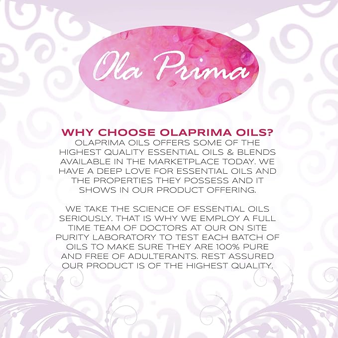 Ola Prima Patchouli Essential Oil 8 oz for Aromatherapy, Diffusers, Candle Making - (240ml)
