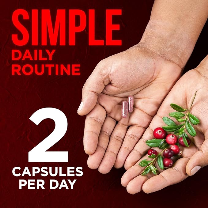 USDA Organic Cranberry Pills for Women – 25:1 Fruit Extract, 25,000 mg Strength – Urinary Tract & Bladder Support – Cranberry Supplement for Women & Men – Vegan, Non-GMO – 60-Day Supply – 120 Capsules