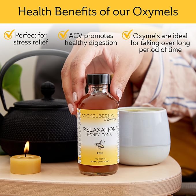 Mickelberry Gardens Relaxation Honey Spray – Natural Tension Relief & Sleep Support with Chamomile, Lavender & Organic Herbs – 2 Oz