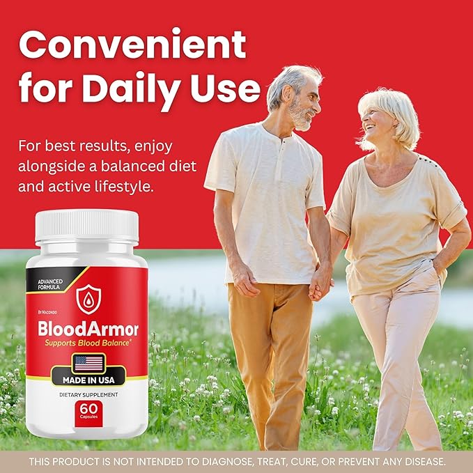 (2 Pack) BloodArmor Capsules - Official Blood Armor Supplement Pastillas, All Natural, Advanced Multivitamin Formula for Optimal Health & Wellness - 120 Capsules for 2 Months