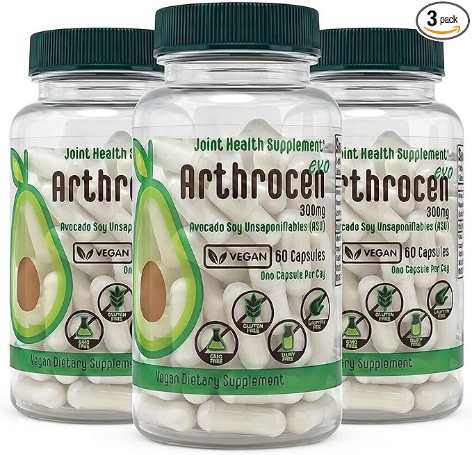 EVO Vegan Joint Health Supplement, 300Mg Avocado Soy Unsaponifiable, 60 Day Supply, One Capsule Per Day (6 Months)