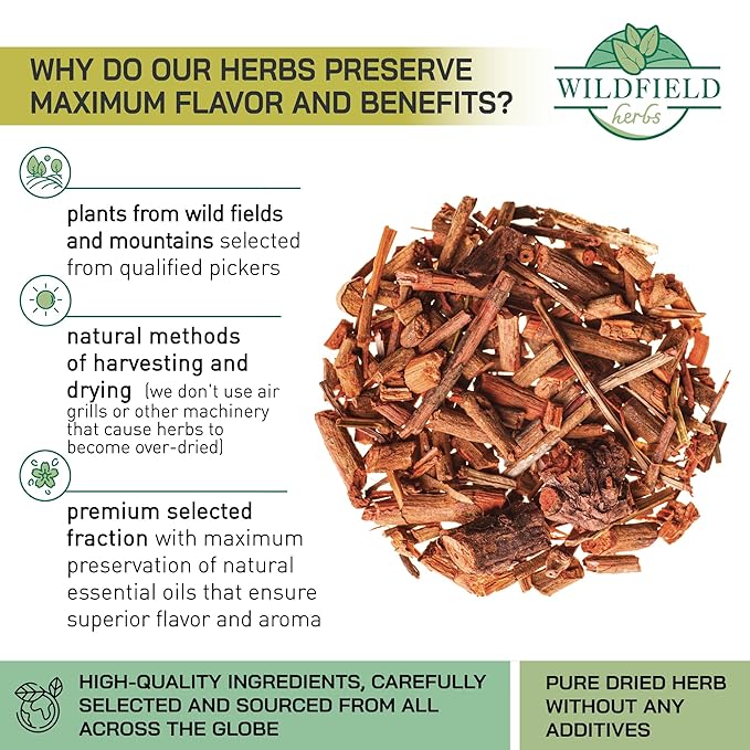 1.8 oz. Madder Root Herb Tea (Rubia Tinctorum) - 50g Dried Cut Madder Roots Herbal Tea Raíz Rubia Más Loca