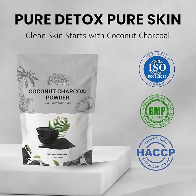Activated Charcoal powder 100g | Coconut Charcoal Powder For face and Skin | | Derived from Coconut Shell | Removed dead skin, Impurities and Detoxify Skin