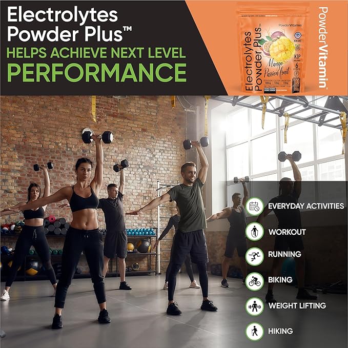 PowderVitamin Electrolytes Powder Plus (100 Servings) Strawberry Cucumber Electrolyte Powder Zero Calorie Keto,0Sugar, No Maltodextrin,1000mg Potassium,120mg Calcium,120mg Magnesium, Hydration Powder