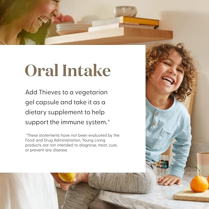 Young Living Essential Oil Blend | Refreshing & Soothing Aroma | 100% Pure Essential Oil for Home, Work, & Personal Use | Thieves Vitality | 5 ml