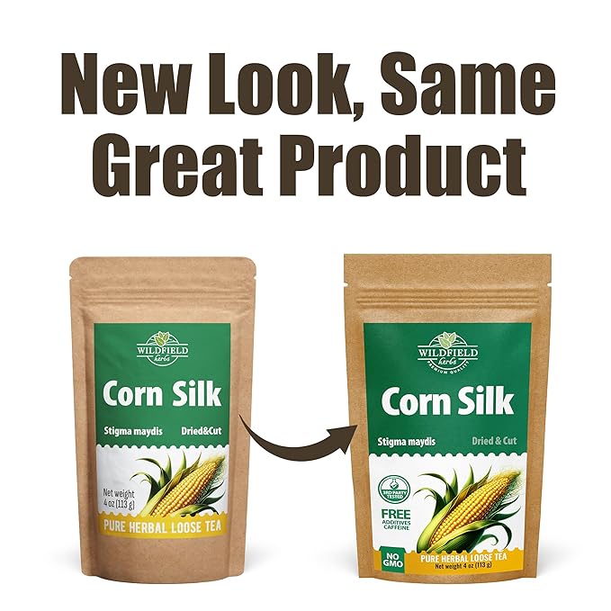 4 oz. Dry Corn Silk Tea Cornsilk Herb (Stigma Maydis) - 113g Corn Silk Tea Bags Herbal Barba De Maiz (Barba De Elote)