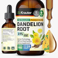 BIO KRAUTER Dandelion Root Extract - Alcohol & Sugar Free Dandelion Tinture - Vegan Supplement for Cleansing & Immunity - 2 Fl. Oz - 28 Days of Supply