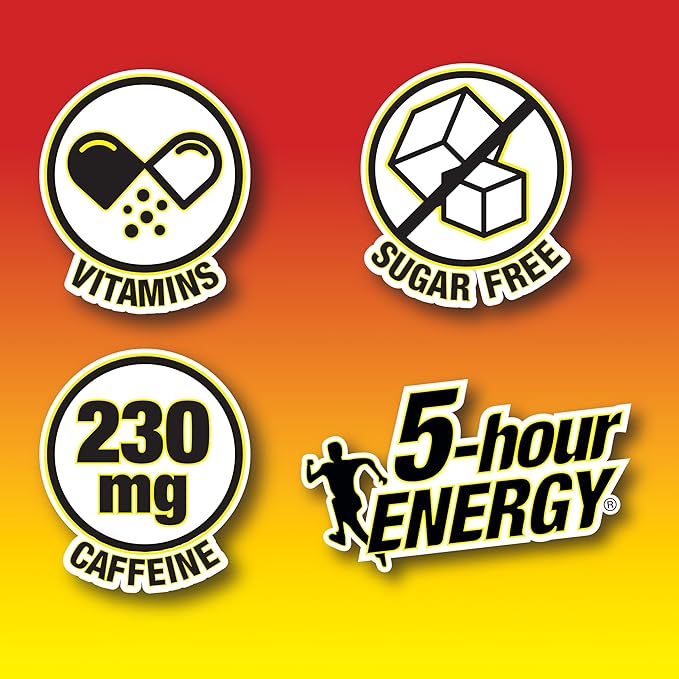 5-hour ENERGY Extra Strength Energy Shot, Hawaiian Breeze Flavor (1.93 oz. - 24 Count) Zero Calories & Sugar-Free 230 mg Caffeinated Energy Shot, Amino Acids & B Vitamins, Dietary Supplements
