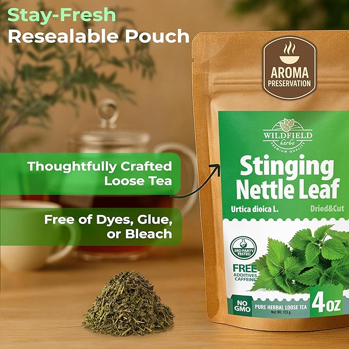 4 oz. Nettle Root Dried Stinging Herbal Tea - 113g Stinging Nettle Root Herb Tea Raíz De Ortiga