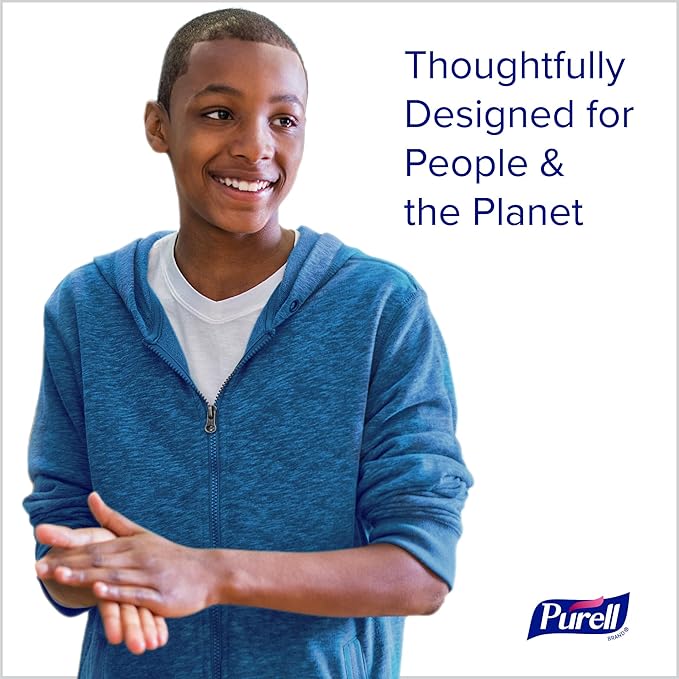 PURELL Advanced Hand Sanitizer Naturals with Plant Based Alcohol, Citrus Scent, 8 fl oz Pump Bottle (Pack of 4) - 9626-06-ECDECO