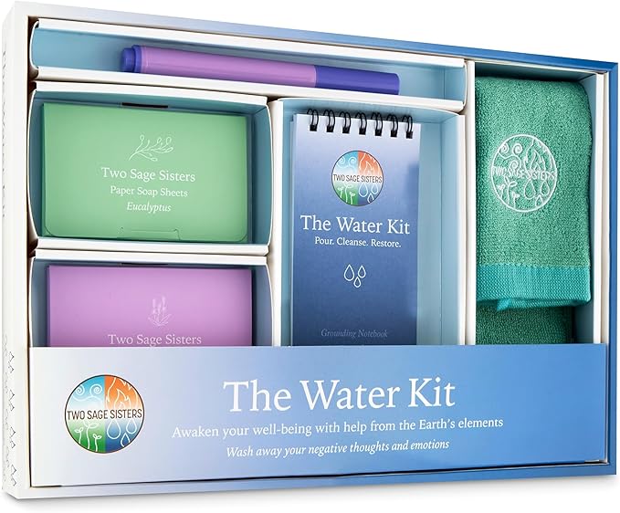 The Water Kit - Wash Away Negative Thoughts for Stress Relief and Healing - Give The Gift of Peace of Mind - Self Care Kit