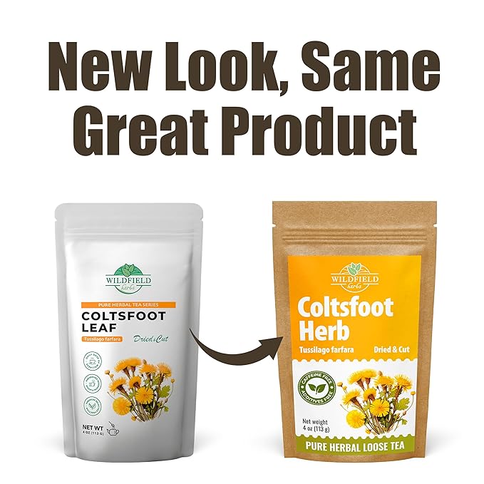 4 oz. Coltsfoot Herb Leaf Tea (Tussilago Farfara) - 113g Coltsfoot Leaf Herb Tea Uñ De Caballo