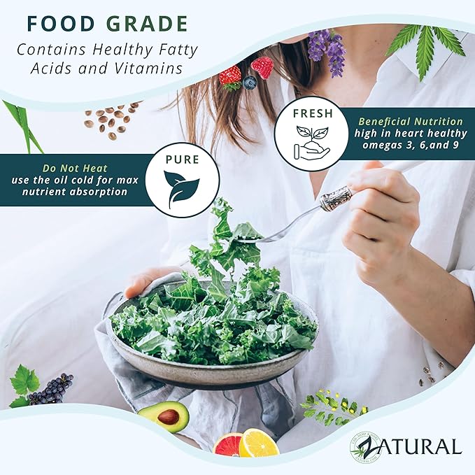 Zatural Flaxseed Oil Organically Grown 100% Pure Flax Seeds Cold Pressed Vegan Omega Fatty Acids 128oz (1 Gallon)