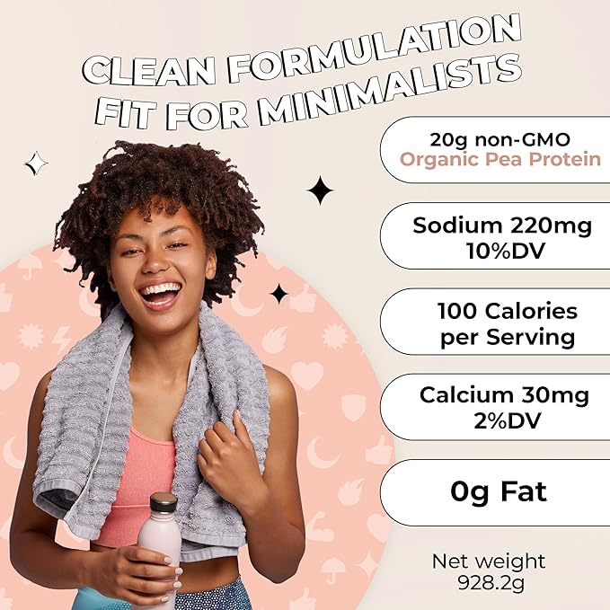 Future Kind Vegan Protein Powder, Vanilla, Pea Plant Protein for Lean Muscle with Iron & Fiber, Whey-Free, Sugar-Free, Soy-Free, Non-Dairy (34 Servings)