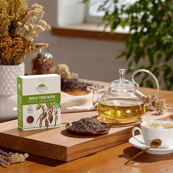 4 oz. Birch Tree Buds Herbal Tea (Betulae Gemmae) - 113g Dried Birch Tree Buds Betula Pendula Herb Tea Hojas Te De Abedul