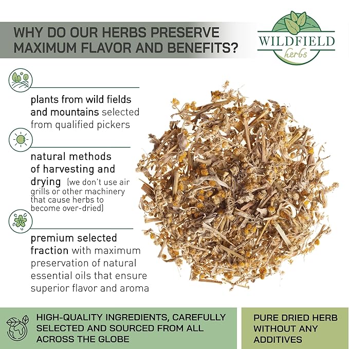 4 oz. Wormwood Tea Wormwood Herb Dried Herb Tea (Artemisia Absinthium) - 113 g Dry Wood Worm Artemisiae Absinthii Herba Artemisa Ajenjo