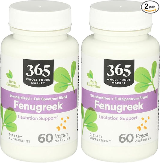 365 by Whole Foods Market Fenugreek, 60 CT (Pack of 2)