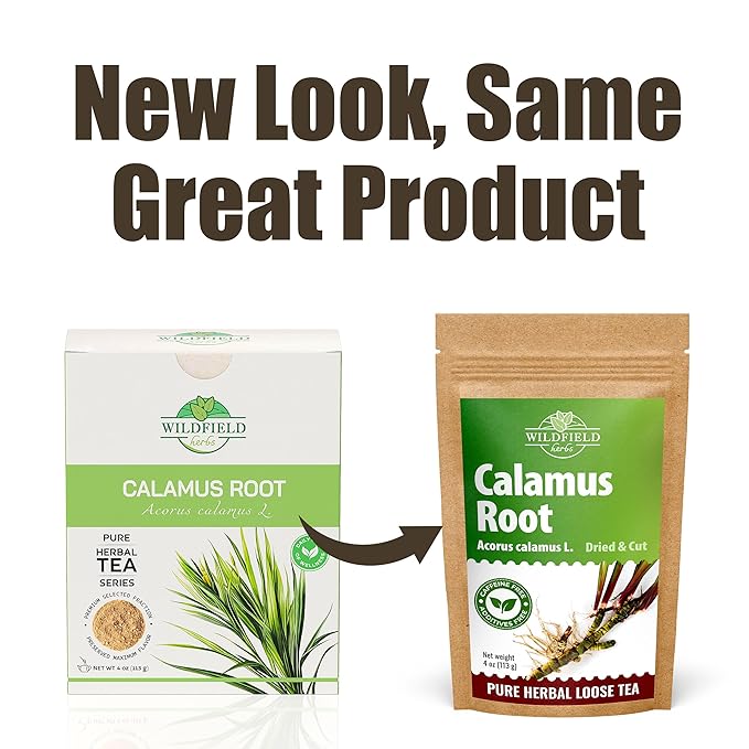 4 oz. Calamus Root Herbal Tea (Acorus Calamus) - 113g Calamus Herb Root Tea Raiz De Calamo