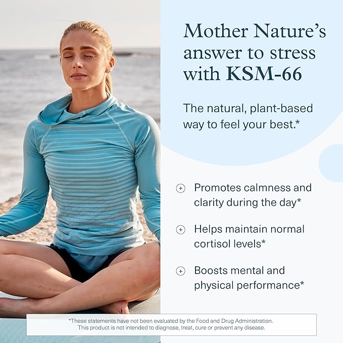 Youtheory Ashwagandha - 1,000 mg - Stress & Cortisol Support Supplement - Adaptogenic Herbal Blend with KSM-66 Ashwagandha & Ginger - 90 Vegetarian Capsules