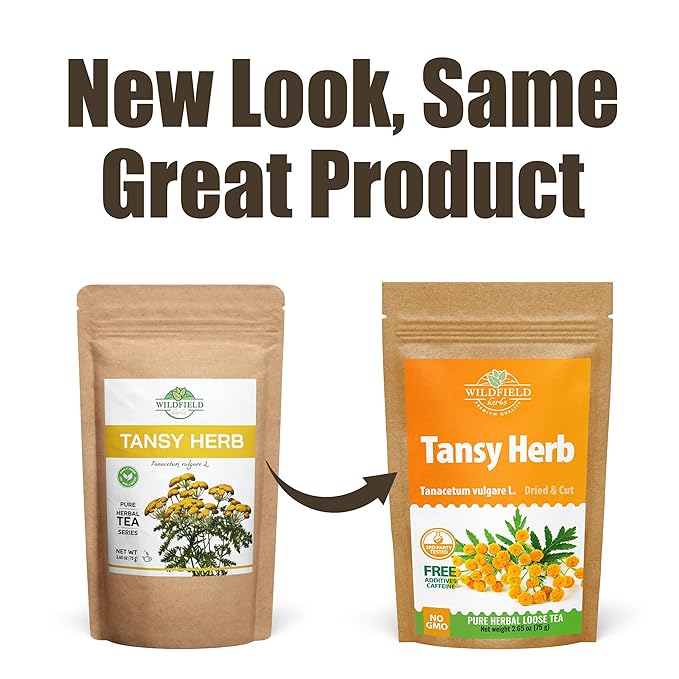 3 oz. Dried Tansy Flowers Herb Tea (Tanacetum Vulgare L.) Pishma Herbal Tea - 75g