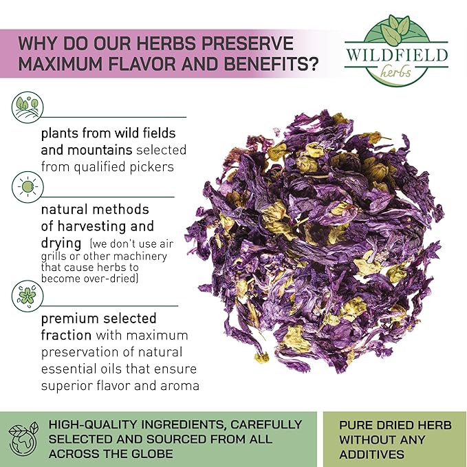 4 oz. Malva Tea Mallow Herb Mallow Flower Leaves Herbal Tea (Malva) - 113g Herb