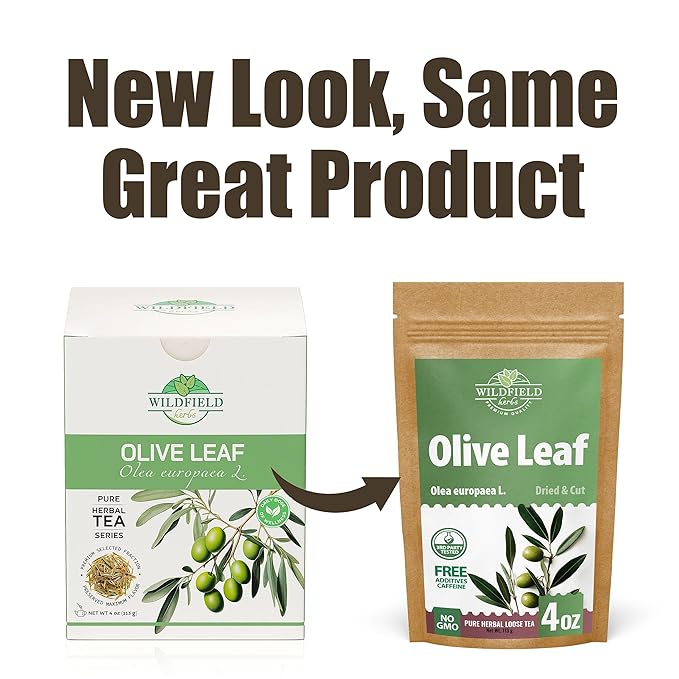 4 oz. Olive Leaf Tea Dried Olive Leaf Herbal Tea (Olea Europaea) - 113g Bags Herb Hojas De Olivo Secas