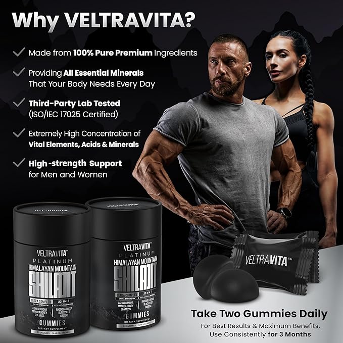 28000 mg, 23-in-1, Himalayan Shilajit for Men, Ashwagandha Gummies Platinum, Irish Sea Moss Gel, Black Seed Oil, Manuka Honey Medical Grade, Tongkat Ali, Rhodiola Rosea, No Sugar, Lab Test