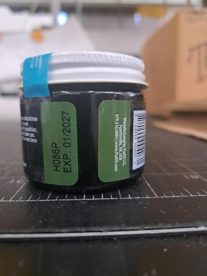 PurO3 Fully Ozonated Hemp Oil - Pure, Natural, Skin Care for Face & Body from Ozonated, Oxygenated Hemp Oil - Glass Jar, 2 oz