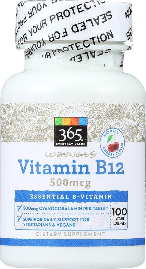 365 by Whole Foods Market, Vitamin B12 500mcg Lozenges, 100 ct